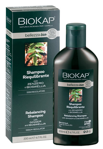 BIOKAP BELLEZZA BIO SHAMPOO RIEQUILIBRANTE COSMOS ECOCERT 200 ML BIOSLINE - Farmadillo