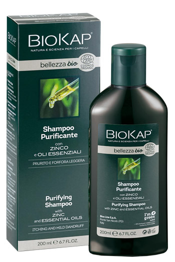 BIOKAP BELLEZZA BIO SHAMPOO PURIFICANTE COSMOS ECOCERT 200 ML BIOSLINE - Farmadillo