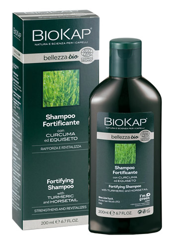 BIOKAP BELLEZZA BIO SHAMPOO FORTIFICANTE COSMOS ECOCERT 200 ML BIOSLINE - Farmadillo