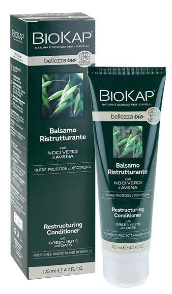 BIOKAP BELLEZZA BIO BALSAMO RISTRUTTURANTE COSMOS ECOCERT 125 ML BIOSLINE - Farmadillo