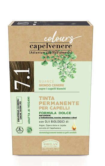 CAPELVENERE COLOURS TINTA CAPELLI 7,1N BIONDO CENERE - Farmadillo