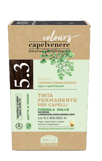 CAPELVENERE COLOURS TINTA CAPELLI 5,3N CASTANO CHIARO DORATO - Farmadillo