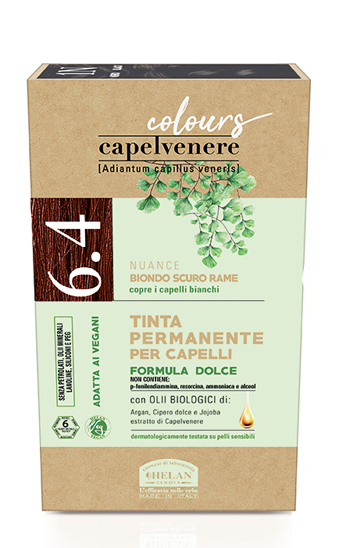 CAPELVENERE COLOURS TINTA CAPELLI 6,4N BIONDO SCURO RAME - Farmadillo