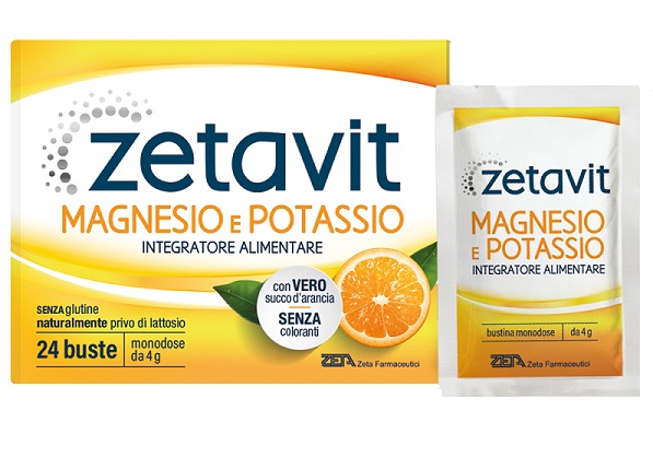ZETAVIT MAGNESIO POTASSIO SENZA ZUCCHERO 24 BUSTINE DA 6 G - Farmadillo