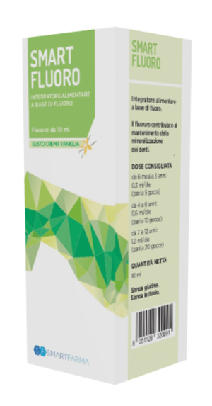 SMART FLUORO GOCCE 10 ML GUSTO CREMA VANIGLIA - Farmadillo