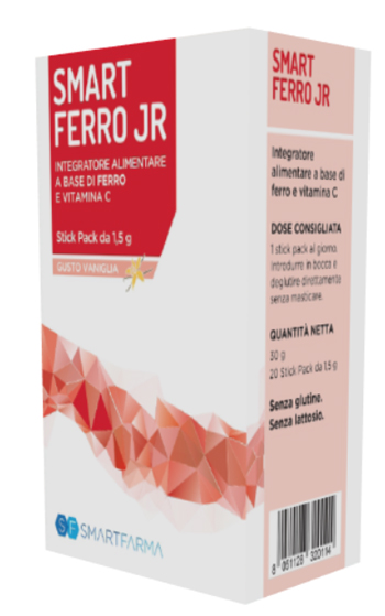 SMART FERRO JR 20 STICK PACK GUSTO VANIGLIA - Farmadillo