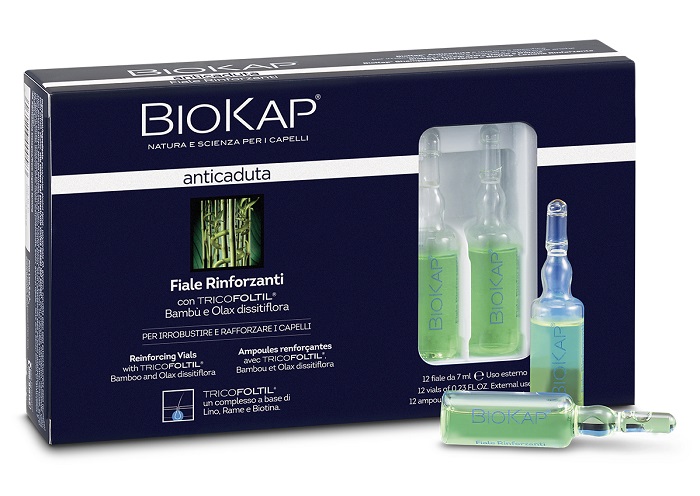 BIOKAP FIALE RINFORZANTI ANTICADUTA CON TRICOLTIL 12 PEZZI DA 7 ML NEW - Farmadillo