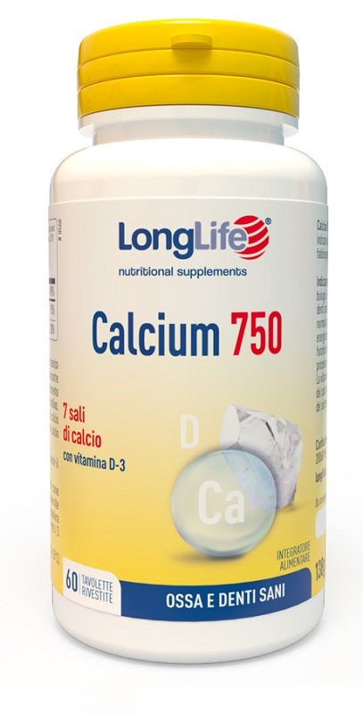 LONGLIFE CALCIUM 750 MG 60 TAVOLETTE - Farmadillo