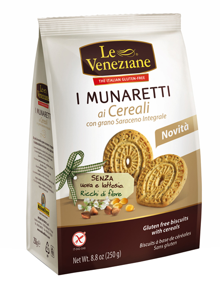 LE VENEZIANE MUNARETTI BISCOTTI CEREALI GRANO SARACENO INTEGRALE 250 G - Farmadillo