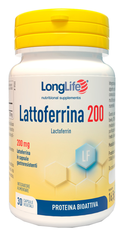 LONGLIFE LATTOFERRINA200 30 CAPSULE VEGETALI DA 550 MG - Farmadillo
