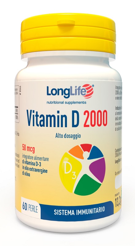LONGLIFE VITAMIN D 2000 UI 60 PERLE - Farmadillo