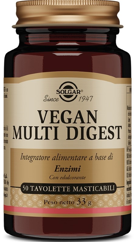 VEGAN MULTI DIGEST 50 TAVOLETTE MASTICABILI - Farmadillo