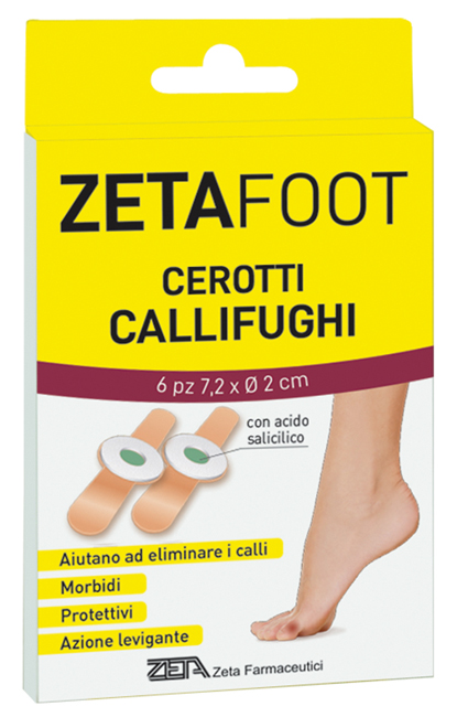 ZETAFOOT CEROTTO CALLIFUGO DISCHETTO CENTRALE 6 PEZZI - Farmadillo