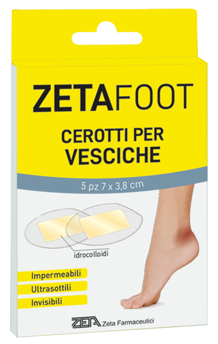 ZETAFOOT CEROTTO IDROCOLLOIDALE VESCICHE 5 PEZZI - Farmadillo