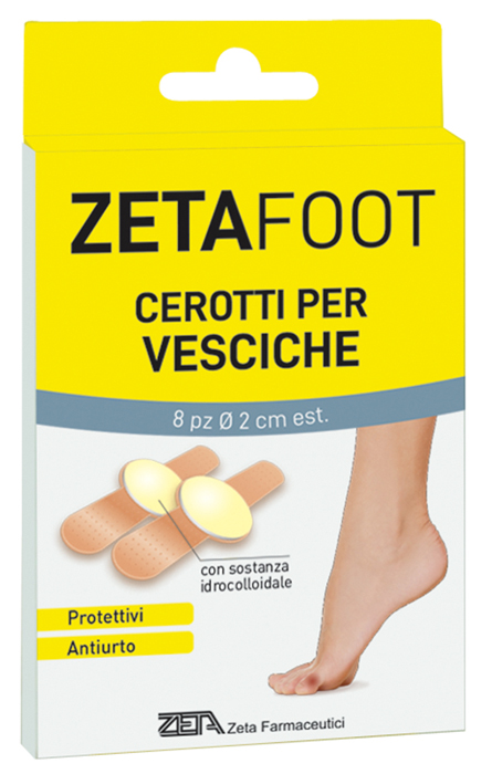 ZETAFOOT CEROTTO IDROCOLLOIDALE VESCICHE 8 PEZZI - Farmadillo