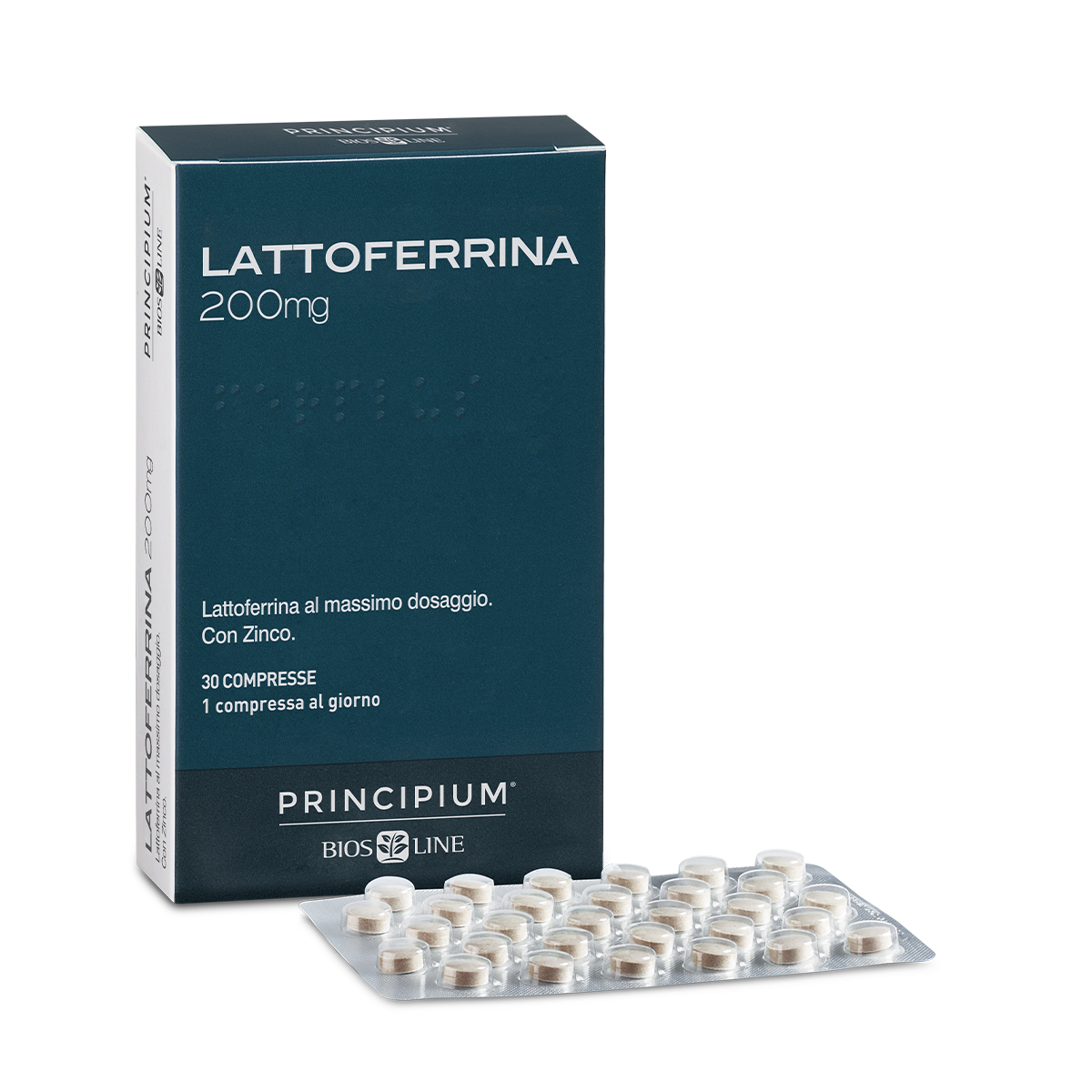 PRINCIPIUM LATTOFERRINA 200 MG 30 COMPRESSE - Farmadillo