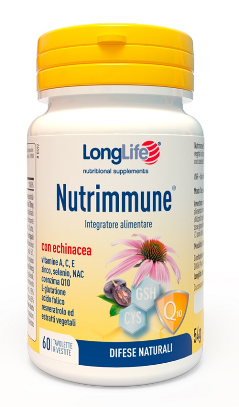 LONGLIFE NUTRIMMUNE 60 TAVOLETTE RIVESTITE - Farmadillo