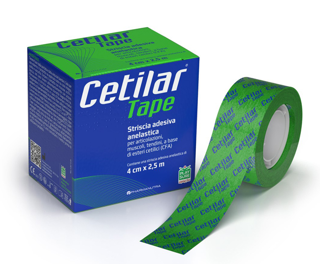 STRISCIA ADESIVA ANELASTICA CETILAR TAPE CM 4 X 2,5 M - Farmadillo