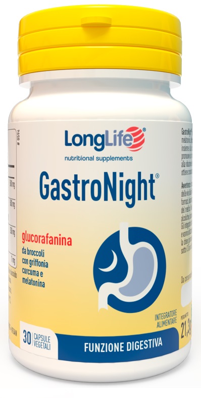 LONGLIFE GASTRONIGHT 30 CAPSULE VEGETALI - Farmadillo