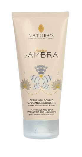NATURE'S ZUCCHERO AMBRA SCRUB VISO CORPO EDIZIONE LIMITATA 190 G - Farmadillo