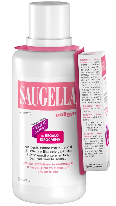 SAUGELLA POLIGYN 500ML + SAUGELLA IDROCREMA 10ML IN REGALO - Farmadillo