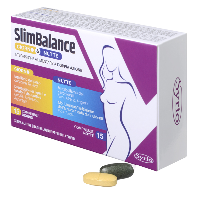 SLIM BALANCE GIORNO E NOTTE 15 COMPRESSE GIORNO 15 COMPRESSE NOTTE - Farmadillo