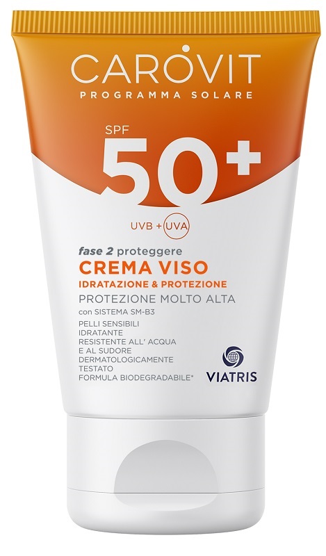 CAROVIT PROGRAMMA SOLARE CREMA VISO SPF50+ 50 ML - Farmadillo