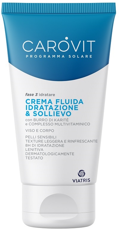 CAROVIT PROGRAMMA SOLARE CREMA FLUIDA IDRATAZIONE & SOLLIEVO 150 ML - Farmadillo