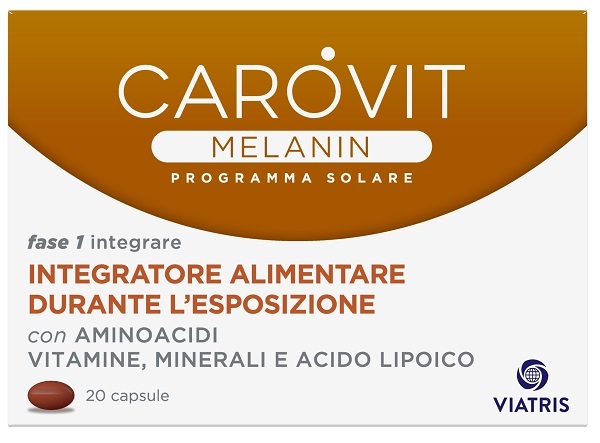 CAROVIT MELANIN PROGRAMMA SOLARE 20 CAPSULE - Farmadillo
