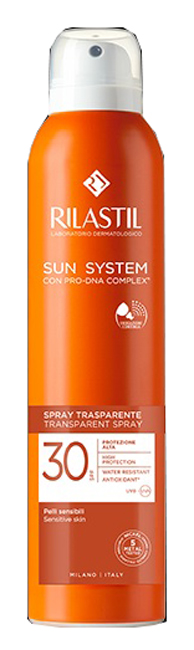 RILASTIL SUN SYSTEM TRANSPARENT SPRAY SPF30 200 ML - Farmadillo