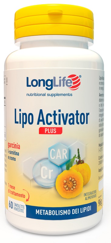LONGLIFE LIPO ACTIVATOR PLUS 60 TAVOLETTE RIVESTITE DA 1,6 G - Farmadillo