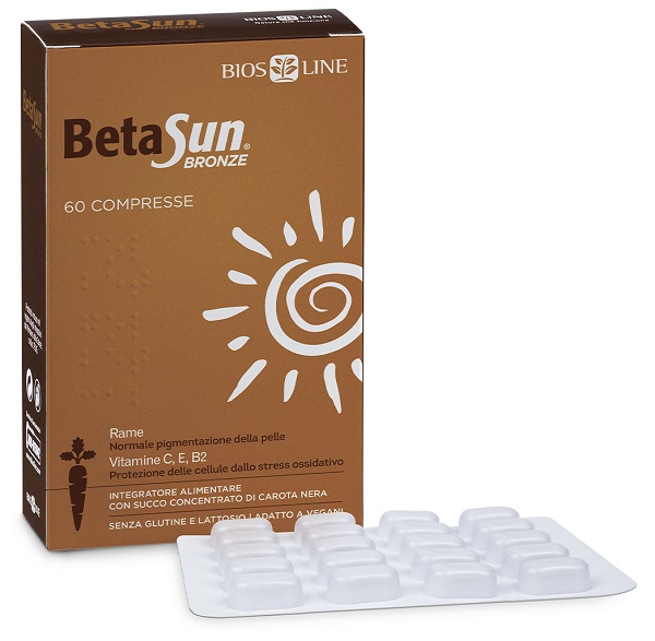 BIOSLINE BETASUN BRONZE 60 COMPRESSE - Farmadillo