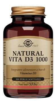 NATURAL VITA D3 1000 100 PERLE SOFTGEL - Farmadillo