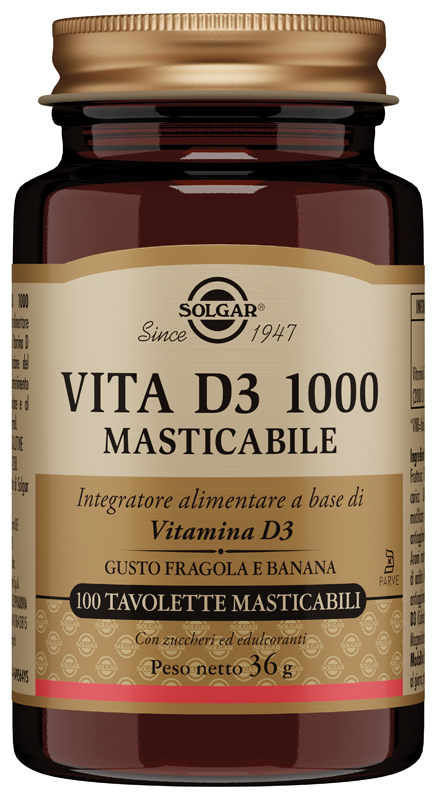 VITA D3 1000 100 TAVOLETTE MASTICABILI - Farmadillo