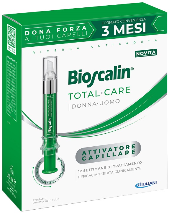 BIOSCALIN TOTAL CARE ATTIVATORE CAPILLARE 2 APPLICATORI MULTIDOSE X 10 ML - Farmadillo