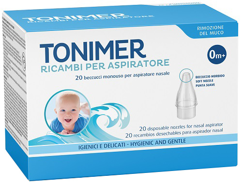RICAMBI ASPIRATORE NASALE TONIMER 20 PEZZI - Farmadillo