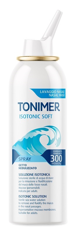 SOLUZIONE ISOTONICA ACQUA DI MARE TONIMER ISOTONIC SOFT OSMOLALITA' 300 MOSM/KG SPRAY 100 ML - Farmadillo