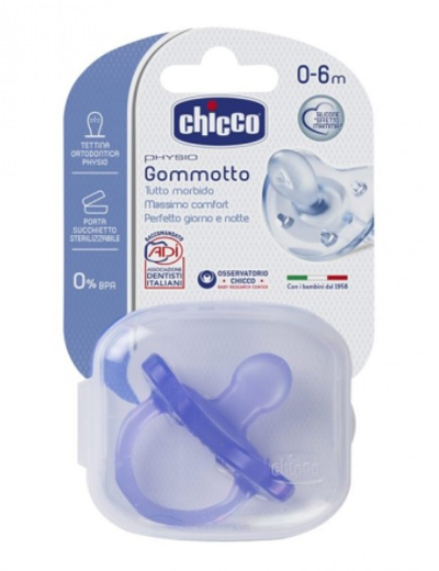 CHICCO GOMMOTTO IN SILICONE COLOR 0-6 MESI 1 PEZZO - Farmadillo