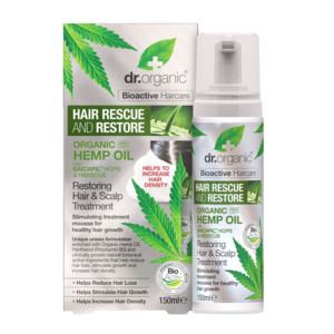 DR ORGANIC HEMP OIL OLIO DI CANAPA HAIR SCALP TREATMENT MOUSSE CAPELLI RISTRUTTURANTE 150 ML - Farmadillo