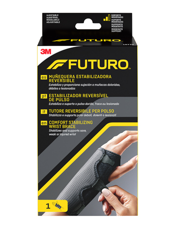 TUTORE PER POLSO REVERSIBILE FUTURO NERO 1 PEZZO - Farmadillo