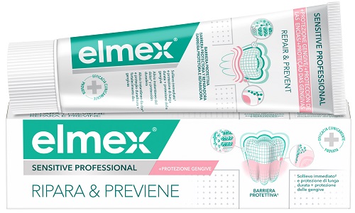 DENTIFRICIO ELMEX SENSITIVE RIPARA & PREVIENE 75 ML - Farmadillo