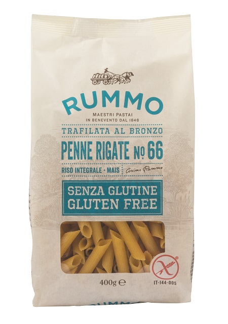 RUMMO PENNE RIGATE N66 DI RISO INTEGRALE E MAIS 400 G - Farmadillo