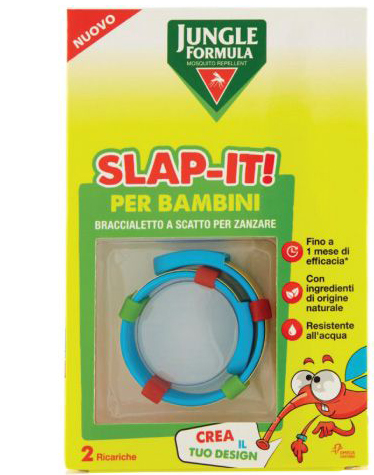 JUNGLE FORMULA SLAP-IT BRACCIALETTO ANTI-ZANZARE PER BAMBINI+ 2 RICARICHE - Farmadillo
