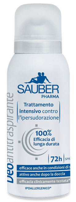 SAUBER ANTITRASPIRANTE 72 ORE SPRAY - Farmadillo
