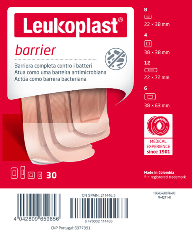 LEUKOPLAST BARRIER 30 PEZZI ASSORTITI - Farmadillo