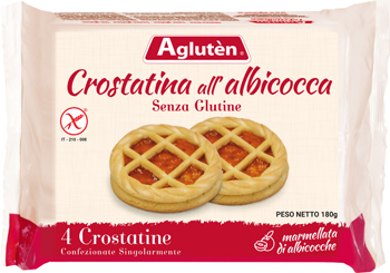 AGLUTEN CROSTATINA ALL'ALBICOCCA 180 G - Farmadillo