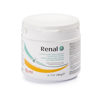 RENAL P MANGIME COMPLEMENTARE PER CANI E GATTI BARATTOLO 240 G - Farmadillo