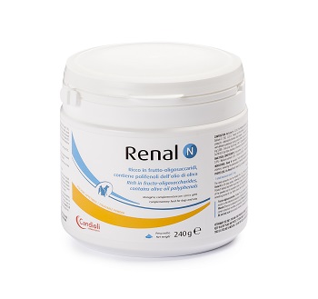 RENAL N MANGIME COMPLEMENTARE PER CANI E GATTI BARATTOLO 240 G - Farmadillo