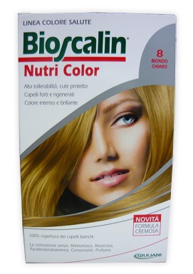BIOSCALIN NUTRI COLOR 8 BIONDO CHIARO SINCROB 124 ML - Farmadillo