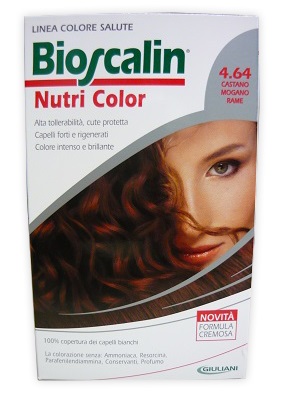 BIOSCALIN NUTRI COLOR 4,64 CASTANO MOGANO RAME 124 ML - Farmadillo